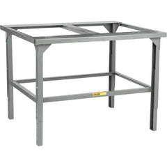 Little Giant - 43-1/2 Wide x 48" Deep x 43-1/2" High, Steel Workbench - Adjustable Height Legs - USA Tool & Supply