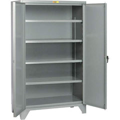 Little Giant - 4 Shelf Storage Cabinet - Steel, 60" Wide x 32" Deep x 78" High - USA Tool & Supply
