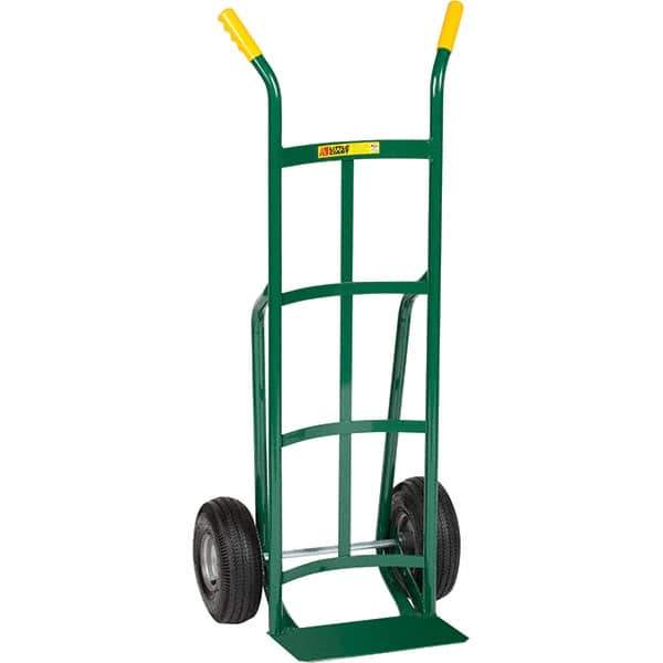Little Giant - 800 Lb Capacity 49" OAH Hand Truck - Dual Handle, Steel, Pneumatic Wheels - USA Tool & Supply
