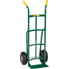 Little Giant - 800 Lb Capacity 49" OAH Hand Truck - Dual Handle, Steel, Pneumatic Wheels - USA Tool & Supply