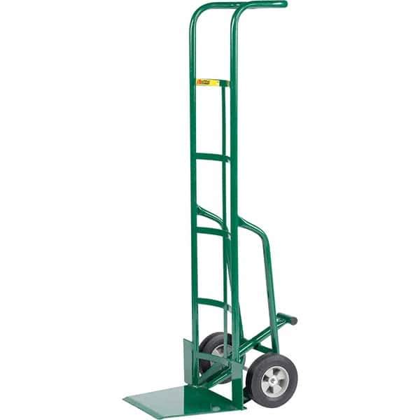 Little Giant - 800 Lb Capacity 60" OAH Hand Truck - Continuous Handle, Steel, Rubber Wheels - USA Tool & Supply