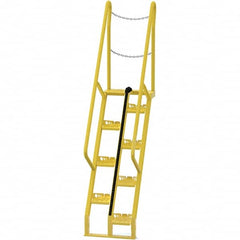 Vestil - 101-7/8" High 350 Lb Capacity 8 Step Alternating Tread Stair - USA Tool & Supply