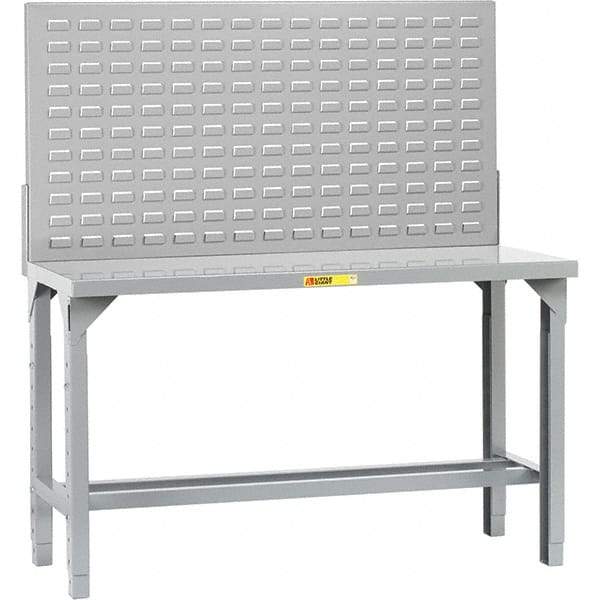 Little Giant - 60 Wide x 36" Deep x 65" High, Steel Workbench - Adjustable Height Legs - USA Tool & Supply