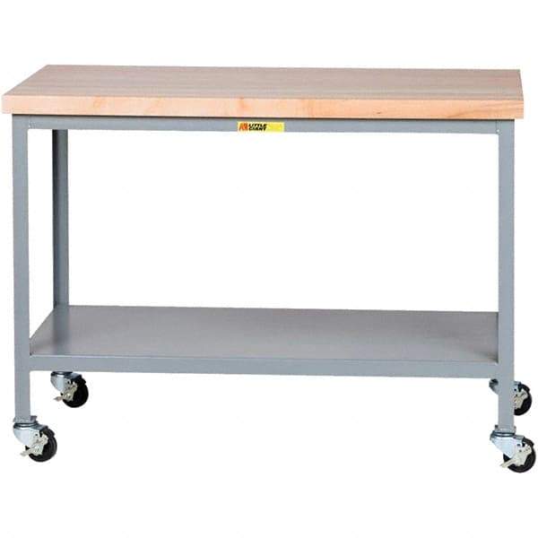Little Giant - Mobile Work Benches Type: Butcher Block Top Length: 36 (Inch) - USA Tool & Supply