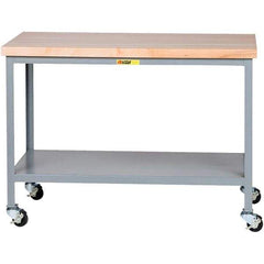 Little Giant - Mobile Work Benches Type: Butcher Block Top Length: 30 (Inch) - USA Tool & Supply