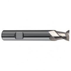 3mm Dia. - 50mm OAL - 45° Helix Bright Carbide End Mill - 2 FL - USA Tool & Supply