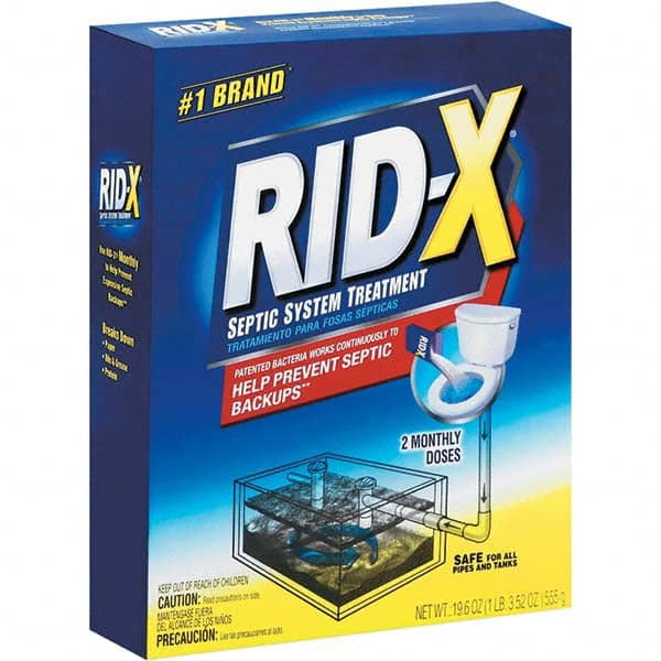 Rid-X - 6 19.6-oz Boxes Powdered Drain Cleaner - USA Tool & Supply