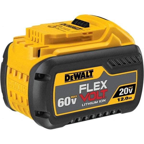 DeWALT - 60 Volt Lithium-Ion Power Tool Battery - 12 Ahr Capacity, 100 min Charge Time, Series 20/60 FLEXVOLT - USA Tool & Supply