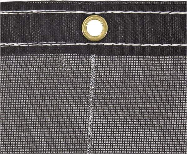 Buyers Products - 15' Long x 7' Wide Vinyl & Polyester Tarp & Dust Cover - Black, Grommet, 9 to 10 mil Thickness - USA Tool & Supply