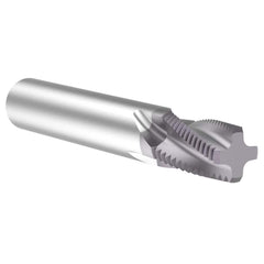 Helical Flute Thread Mill: 3/4, Internal & External, 4 Flute, Solid Carbide 14 TPI, TiAlN Coated