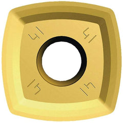 Kennametal - XELT160512 D41 Grade KCSM40 Carbide Milling Insert - TiN Finish, 5.56mm Thick, 16.79mm Inscribed Circle, 1.19mm Corner Radius - USA Tool & Supply