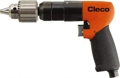 Cleco - 1/2" Keyed Chuck - Pistol Grip Handle, 1,200 RPM, 0.2 LPS, 25 CFM, 1.2 hp, 90 psi - USA Tool & Supply