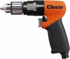 Cleco - 3/8" Keyed Chuck - Pistol Grip Handle, 600 RPM, 0.16 LPS, 20 CFM, 0.7 hp, 90 psi - USA Tool & Supply