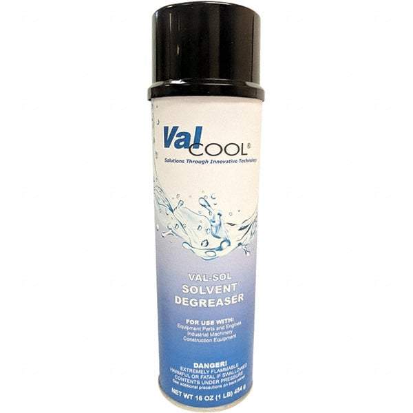 ValCool - 20 oz Can Cleaner/Degreaser - Aerosol, Solvent-Based, Unscented - USA Tool & Supply