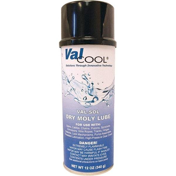 ValCool - 16 oz Can Spray Lubricant - Gray/Black - USA Tool & Supply