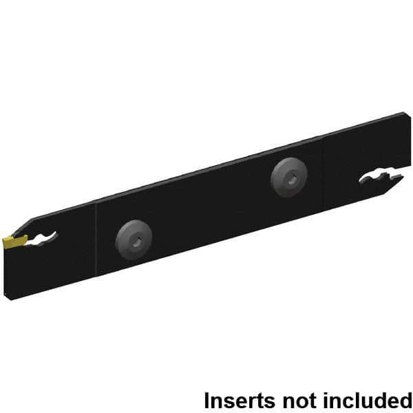 Kennametal - 26mm Blade Height, 2.4mm Blade Width, 150.25mm OAL, Neutral Cut, Double End Indexable Cut-Off Blade - 33mm Max Depth of Cut, EVBS Blade, Beyond Evolution Series - USA Tool & Supply