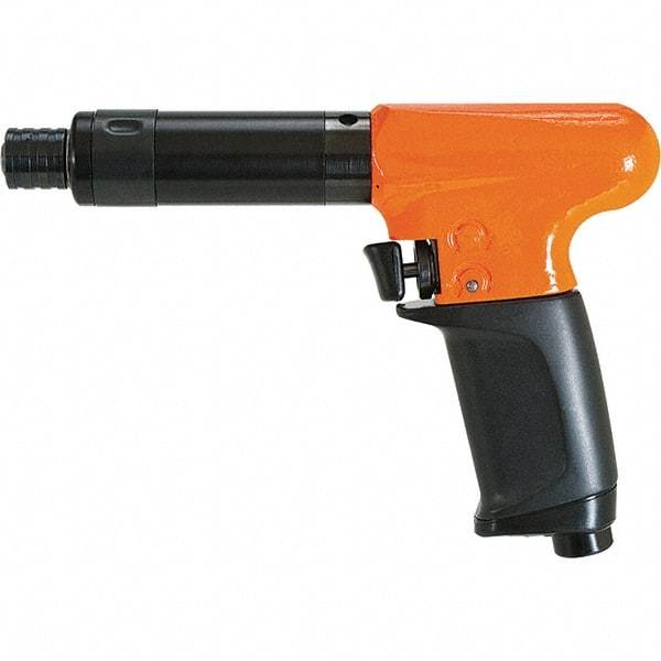 Cleco - 1/4" Bit Holder, 1,800 RPM, Pistol Grip Handle Air Screwdriver - 17 to 100 Ft/Lb Torque, 1/4" Inlet, 22 CFM - USA Tool & Supply