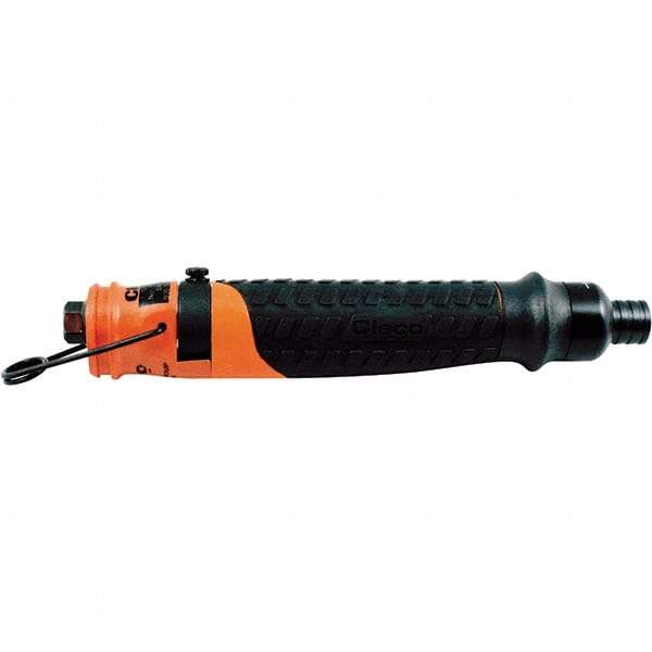 Cleco - 1/4" Bit Holder, 2,300 RPM, Inline Handle Air Screwdriver - 0.3 to 1.6 Ft/Lb Torque, 1/8" Inlet, 11 CFM - USA Tool & Supply