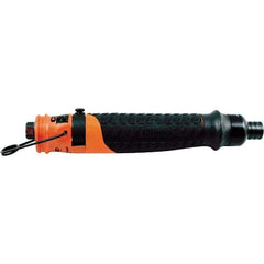 Cleco - 1/4" Bit Holder, 2,300 RPM, Inline Handle Air Screwdriver - 0.3 to 1.6 Ft/Lb Torque, 1/8" Inlet, 11 CFM - USA Tool & Supply