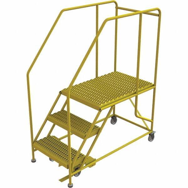 TRI-ARC - Rolling & Wall Mounted Ladders & Platforms Type: Rolling Work Platform Style: Steel Work Platform - USA Tool & Supply