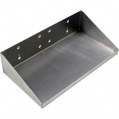 Triton - Stainless Steel Pegboard Shelf - For Use with Stainless Steel Square Hole LocBoards Pegboards - USA Tool & Supply