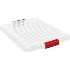 Quantum Storage - Tote & Storage Container Lids For Use With: Quantum Storage Systems - LC191507CL Width (Decimal Inch): 16.5000 - USA Tool & Supply