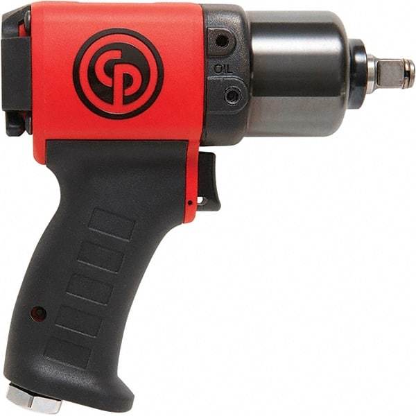 Chicago Pneumatic - 1/2" Drive, 11,500 RPM, 350 Ft/Lb Torque Impact Wrench - Pistol Grip Handle, 24.2 CFM, 90 psi, 1/4" NPT Inlet - USA Tool & Supply