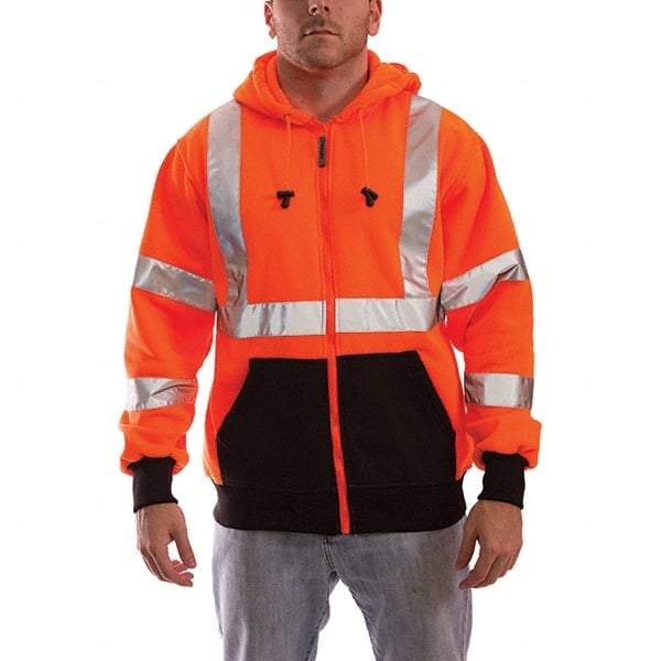 Tingley - Size S Jacket - High Visbility Orange, Polyester, Zipper Closure, 36 to 38" Chest - USA Tool & Supply