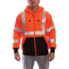 Tingley - Size 4XL Jacket - High Visbility Orange, Polyester, Zipper Closure, 60 to 62" Chest - USA Tool & Supply