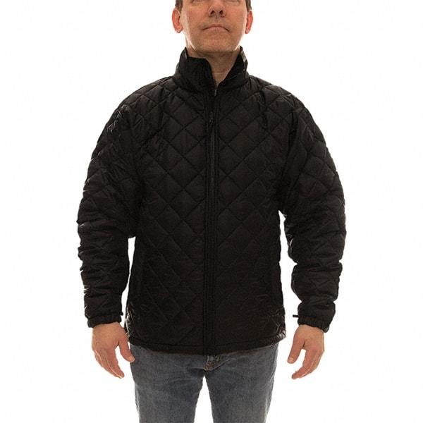 Tingley - Size M Jacket - Black, Polyester, Zipper Closure, 40 to 42" Chest - USA Tool & Supply