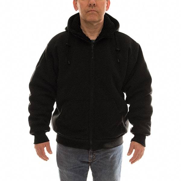 Tingley - Size S Jacket - Black, Polyester & Cotton, Zipper Closure, 36 to 38" Chest - USA Tool & Supply