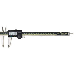 Mitutoyo - 0 to 8" Range 0.01mm Resolution, Electronic Caliper - Steel with 50mm Carbide-Tipped Jaws, 0.001" Accuracy, SPC Output - USA Tool & Supply