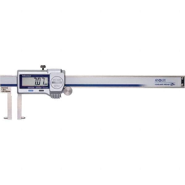 Mitutoyo - 0 to 6" Range 0.01mm Resolution, Electronic Caliper - Steel with 40mm Steel Jaws, 0.0015" Accuracy, SPC Output - USA Tool & Supply