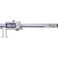 Mitutoyo - 0 to 6" Range 0.01mm Resolution, Electronic Caliper - Steel with 40mm Steel Jaws, 0.0015" Accuracy, SPC Output - USA Tool & Supply