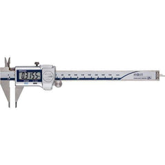 Mitutoyo - 0 to 6" Range 0.01mm Resolution, Electronic Caliper - Steel with 40mm Steel Jaws, 0.001" Accuracy, SPC Output - USA Tool & Supply