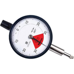 Mitutoyo - 0.06" Range, 30-0-30 Dial Reading, 0.001" Graduation Dial Drop Indicator - 2.24" Dial, 0.079" Range per Revolution, 0.001" Accuracy - USA Tool & Supply