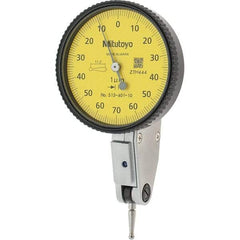 Mitutoyo - Dial Test Indicators Maximum Measurement (mm): 0.14 Dial Graduation (mm): 0.0010 - USA Tool & Supply