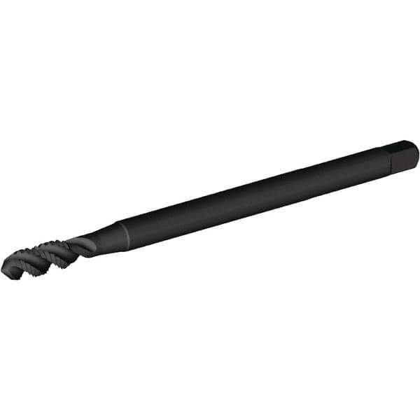 Kennametal - 5/16-18 UNC 3 Flute Bottoming Spiral Flute Tap - High Speed Steel, Oxide Finish, 6" OAL, Right Hand Flute, Right Hand Thread, H3, Series T832 - Exact Industrial Supply