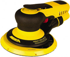 Mirka - 12,000 RPM, 485 LPM Air Consumpion, Random Air Orbital Sander - Round Pad, Hook & Loop Backing, 1/4 NPT Inlet - USA Tool & Supply