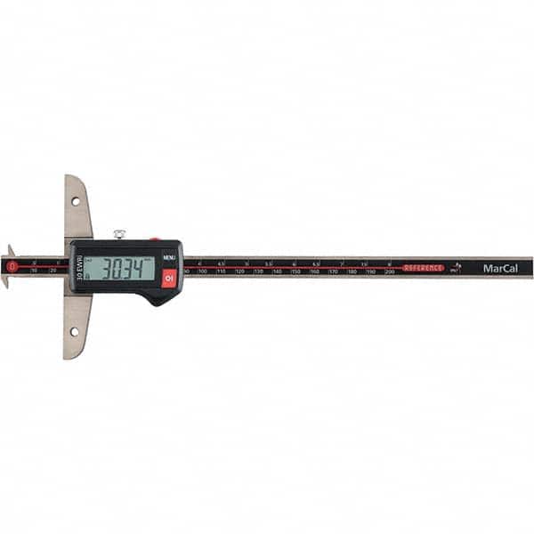 Mahr - Electronic Depth Gages Minimum Measurement (mm): 0.01 Minimum Measurement (Decimal Inch): 0.0000 - USA Tool & Supply