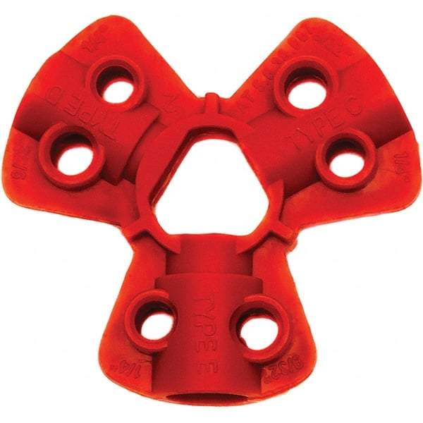 NMC - Plastic Pneumatic Fitting Lockout - 5/16" Max Shackle Diam - USA Tool & Supply
