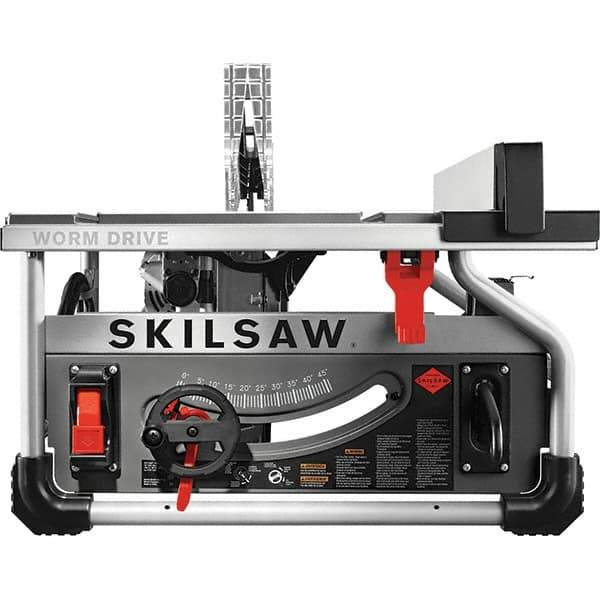 Skilsaw - 10" Blade Diam, Table Saw - 5,300 RPM, 13-13/32" Table Depth x 20" Table Width, 120 Volts, 15 Amps, 5/8" Arbor - USA Tool & Supply