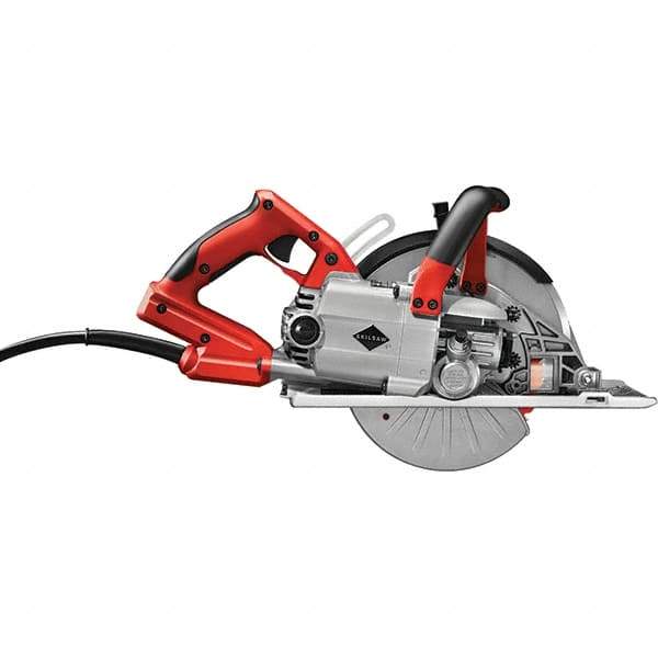 Skilsaw - 15 Amps, 8" Blade Diam, 3,900 RPM, Electric Circular Saw - 120 Volts, 8' Cord Length, 5/8" Arbor Hole, Left Blade - USA Tool & Supply