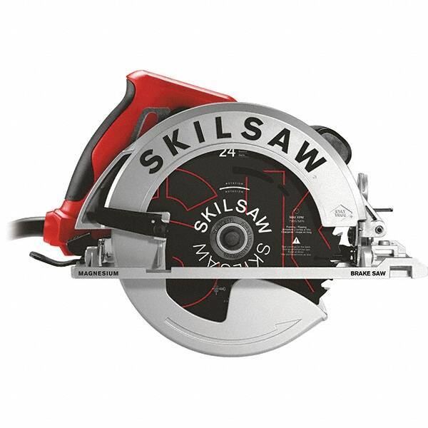 Skilsaw - 15 Amps, 7-1/4" Blade Diam, 5,300 RPM, Electric Circular Saw - 120 Volts, 10' Cord Length, 5/8" Arbor Hole, Left Blade - USA Tool & Supply