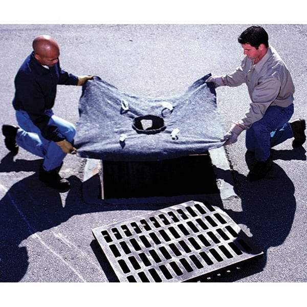 UltraTech - 4' Long x 3' Wide, Ultra X-TEX Drain Guard - Black, Use for Stormwater/Construction Compliance - USA Tool & Supply