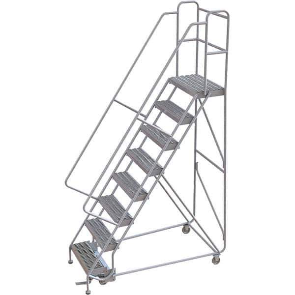 TRI-ARC - Rolling & Wall Mounted Ladders & Platforms Type: Rolling Warehouse Ladder Style: Rolling Safety Ladder - USA Tool & Supply