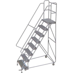 TRI-ARC - Rolling & Wall Mounted Ladders & Platforms Type: Rolling Warehouse Ladder Style: Rolling Safety Ladder - USA Tool & Supply