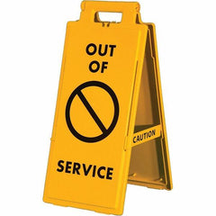 PRO-SAFE - Cone & A Frame Floor Signs Shape: A-Frame Type: Restroom, Janitorial & Housekeeping - USA Tool & Supply