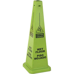 PRO-SAFE - Cone & A Frame Floor Signs Shape: Cone Type: Restroom, Janitorial & Housekeeping - USA Tool & Supply