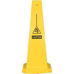 PRO-SAFE - Cone & A Frame Floor Signs Shape: Cone Type: Restroom, Janitorial & Housekeeping - USA Tool & Supply